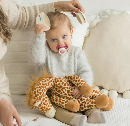 Kit brosse BABOO - BEIGE BB Cigogne