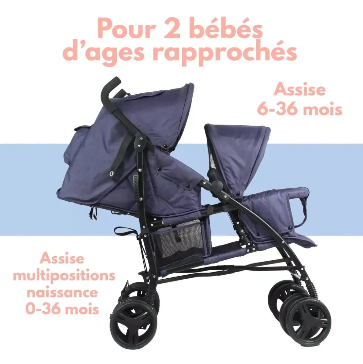 Poussette Canne Double Looping