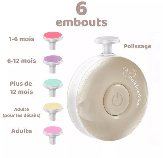 Lime à ongle électrique PETIT NEZ - BEIGE BB Cigogne