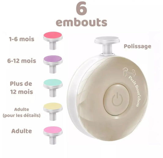 Lime à ongle électrique PETIT NEZ - BEIGE Petit nez