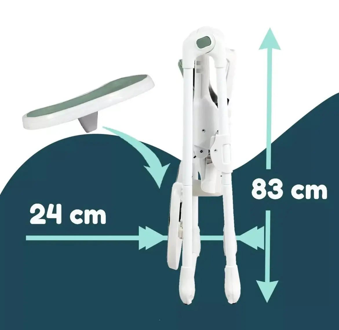 Chaise Haute - Verte Looping