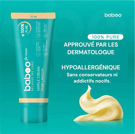 Crème pour mamelons à la lanoline pure BABOO, 35 ml BB Cigogne