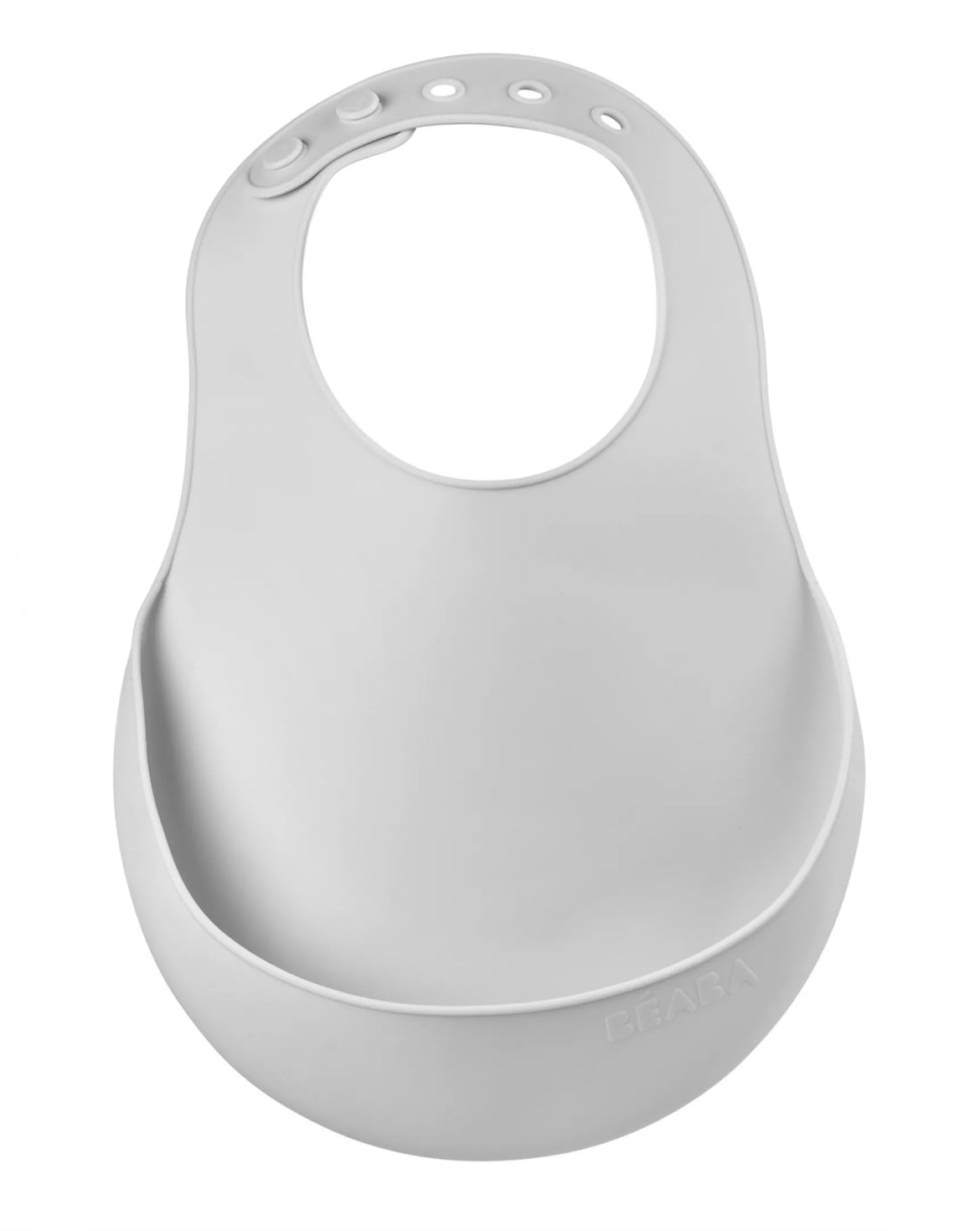 Bavoir silicone BEABA - GRIS BB Cigogne