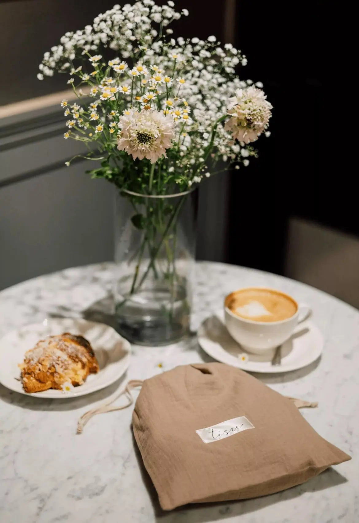 Couverture d'allaitement TISU, TAUPE PÂLE Tisu baby