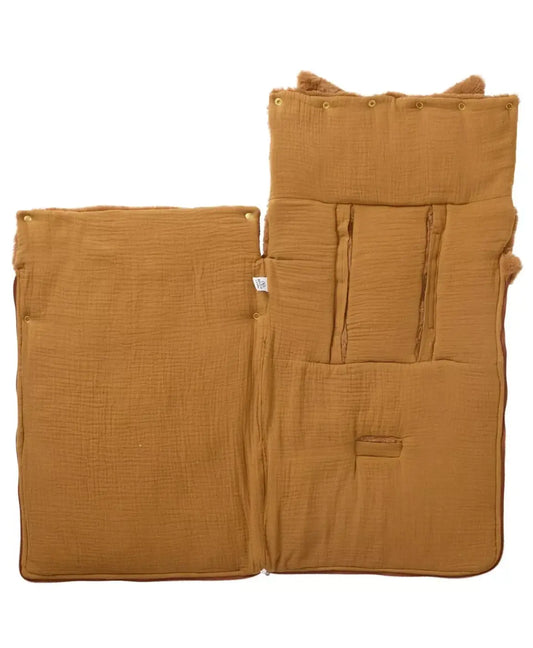 Nid d’ange fausse fourrure angora doublé gaze de coton - HAVANE BB&co