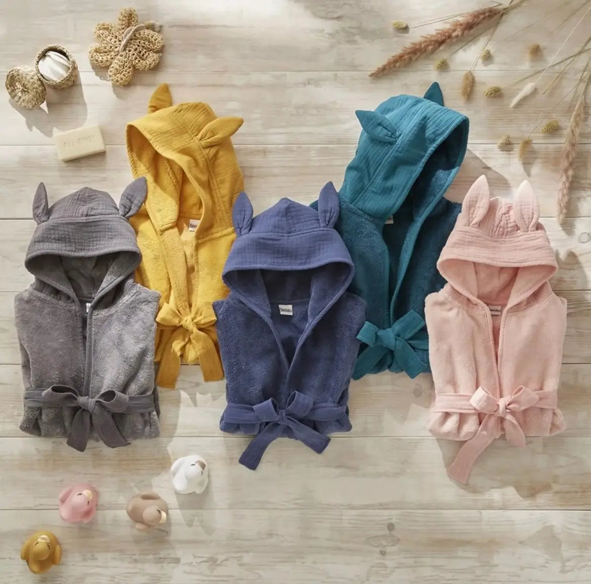 Peignoir en bambou - VERT DE GRIS BB&co