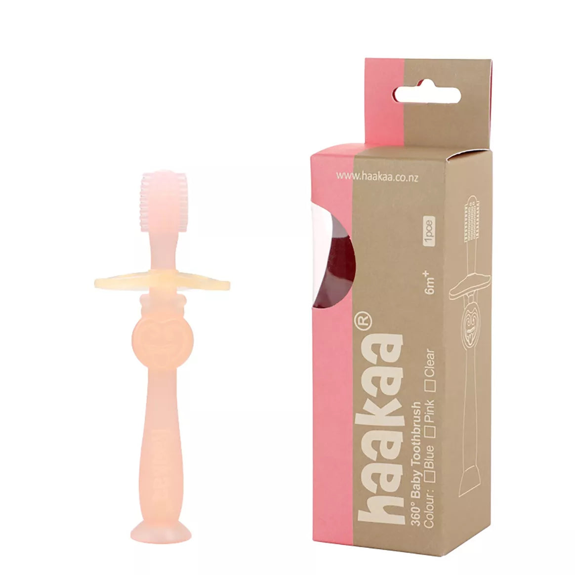 Brosse à dent silicone - ROSE