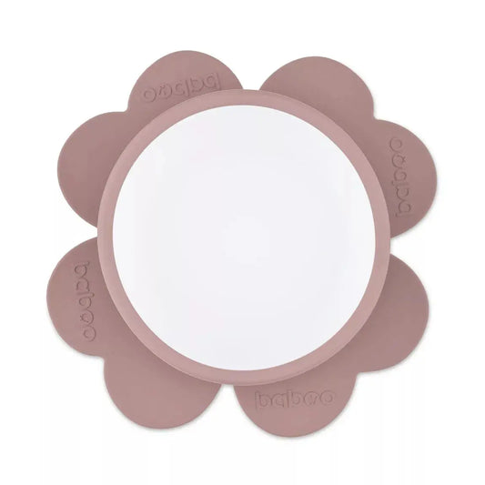 Bol en silicone BABOO® avec base à ventouse - ROSE Baboo