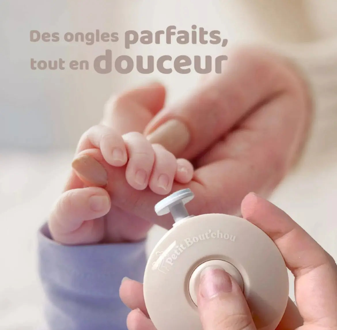 Lime à ongle électrique PETIT NEZ - BEIGE Petit nez