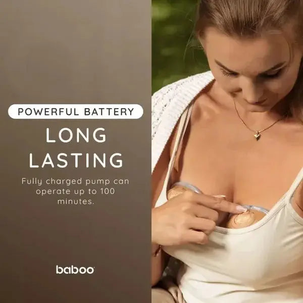 Tire-lait électrique double portable mains libres BABOO x1 -CACAO BB Cigogne