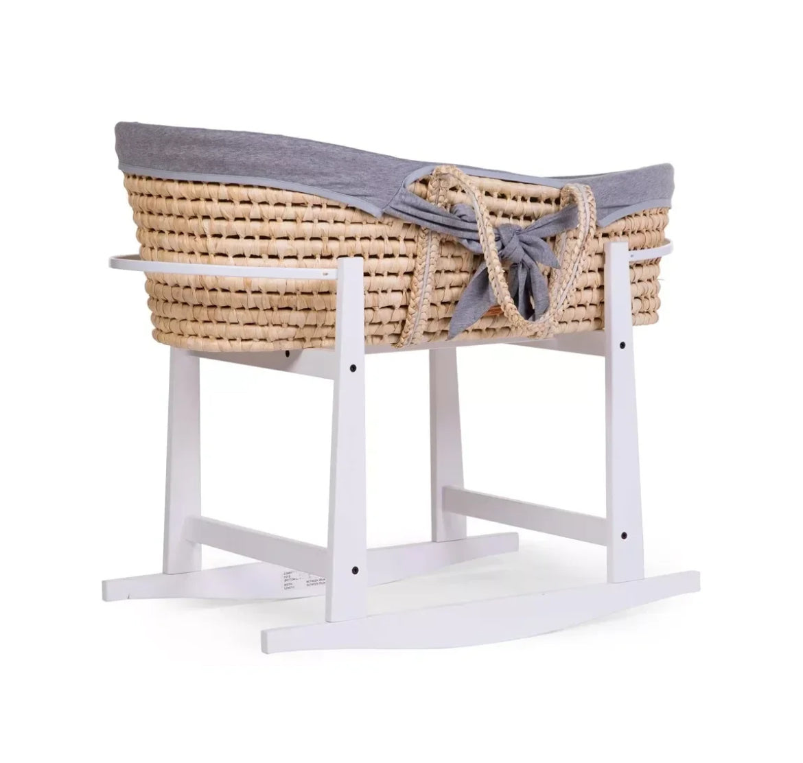 CHILDHOME, Panier moise + matelas + habillage jersey - GRIS Childhome