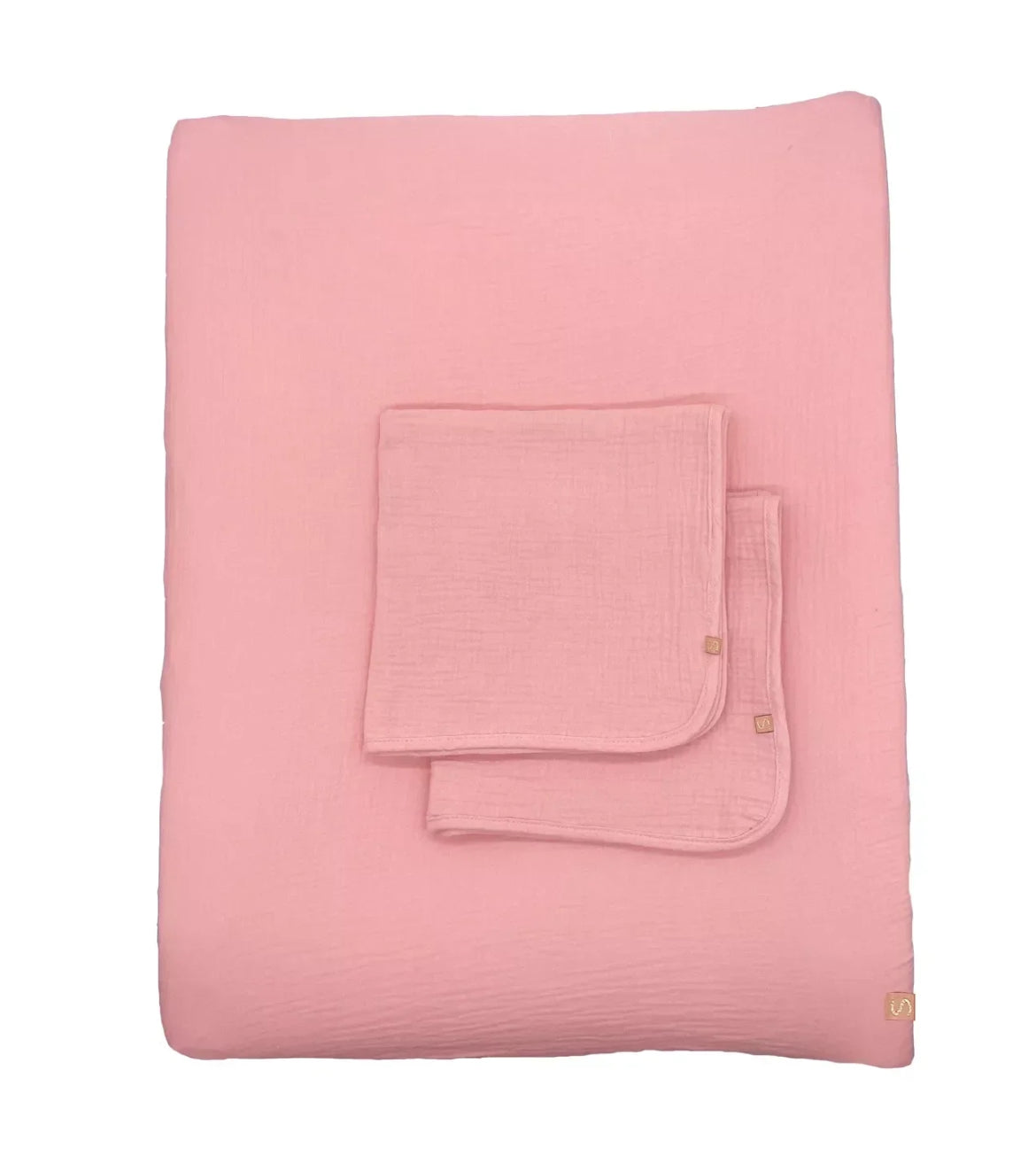 Housse de matelas à langer + 2 carrés éponges - ESMEE BB Cigogne