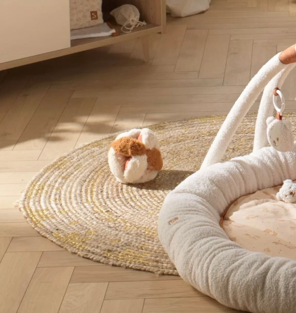 Balle sensorielle en peluche - ORSINO BB Cigogne