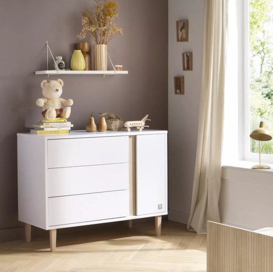 COMMODE 3 TIROIRS 1 PORTE PALOMA BB Cigogne