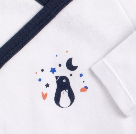 Bodies bébé croisés à manches courtes Lot de 3 (Taille 3 mois) - BABY SAILOR BB Cigogne