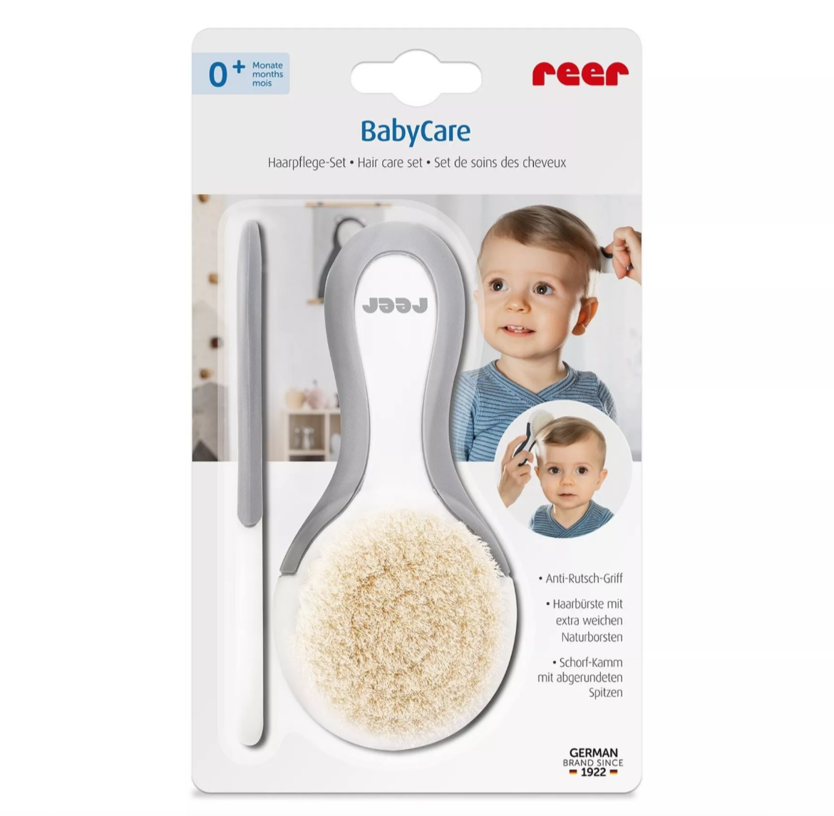 Ensemble de brosse bébé REER BB Cigogne