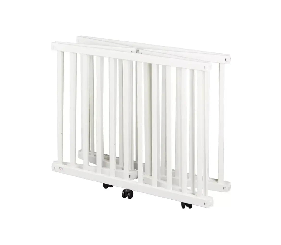 Parc bébé 6 coins Pliant - Blanc Tissi