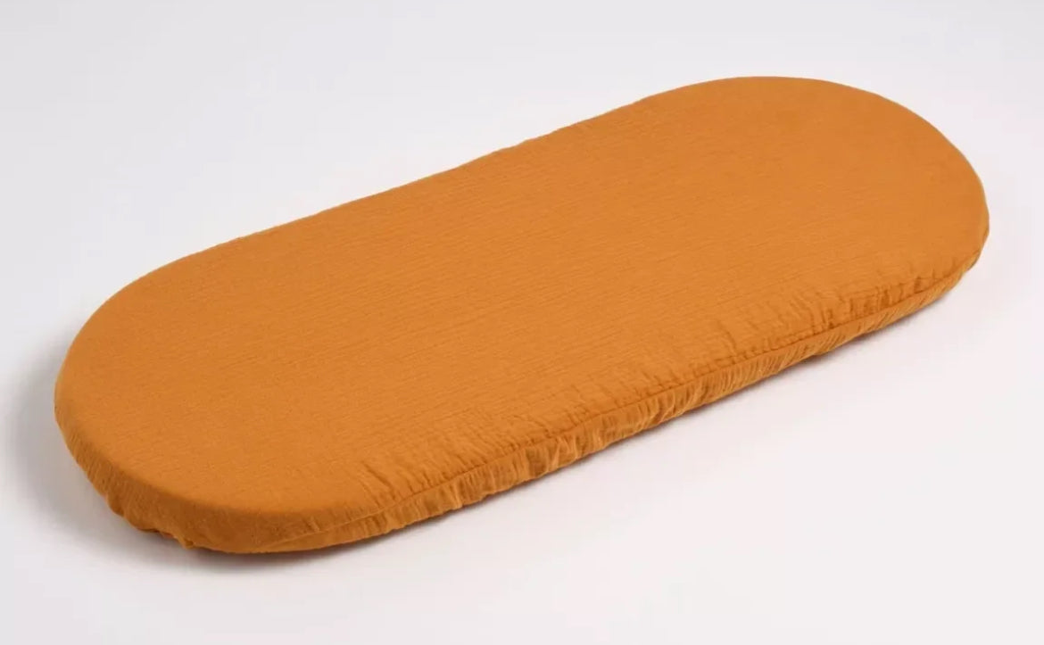 Couffin bébé en fibres naturelles avec habillage tissu - ORSINO Sauthon