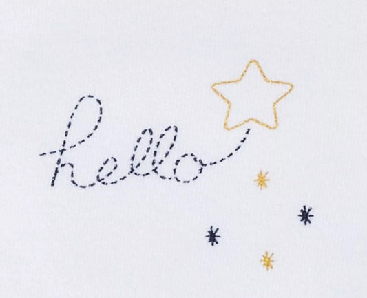 Lot 2 bavoirs - HELLO Sauthon