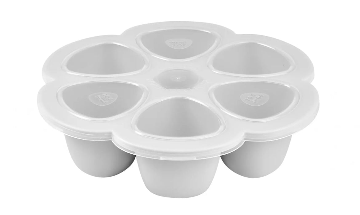 BEABA, Multiportions silicone 6 x 90 ml light mist BB Cigogne