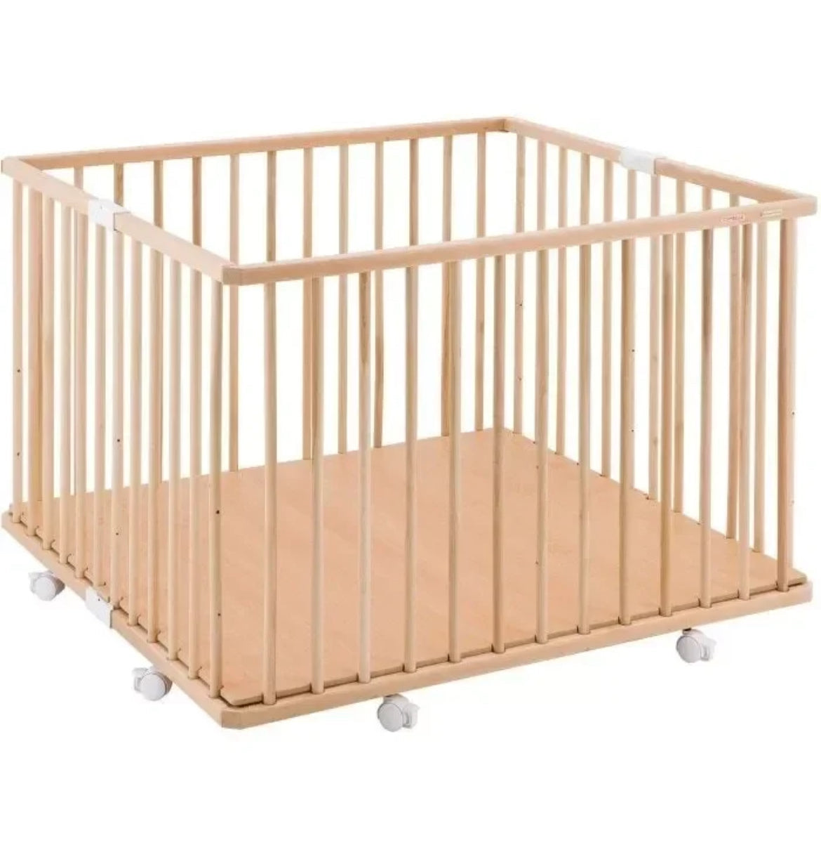 Parc carré Gaby + tapis rose COMBELLE