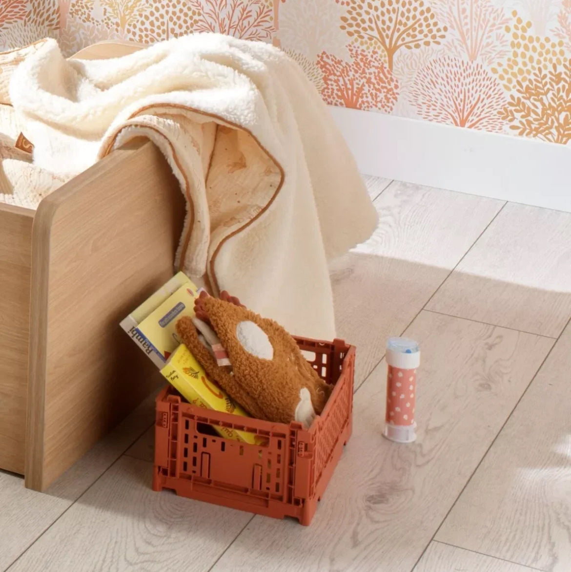 Livre d'éveil sherpa détail brodé - ORSINO BB Cigogne