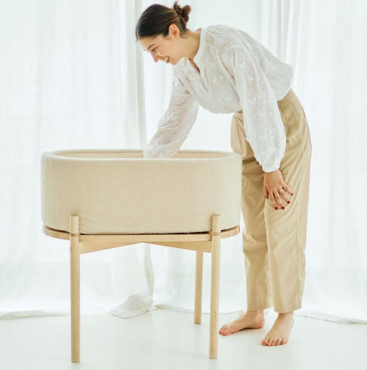 Nouveauté ! CHILDHOME, Berceau Teddy - ecru BB Cigogne