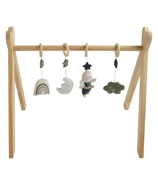 Arche d'éveil bois avec 4 jouets - PETIT NUAGE Sauthon