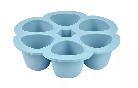 BEABA, Multiportions silicone 6 x 90 ml windy blue BB Cigogne