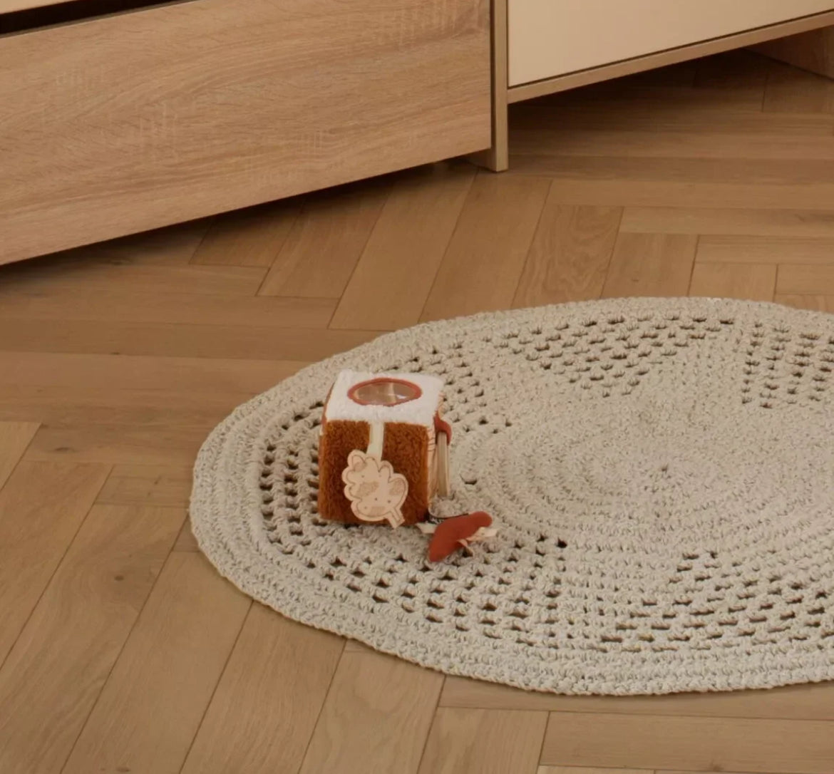 Cube d'activités ours en sherpa - ORSINO BB Cigogne