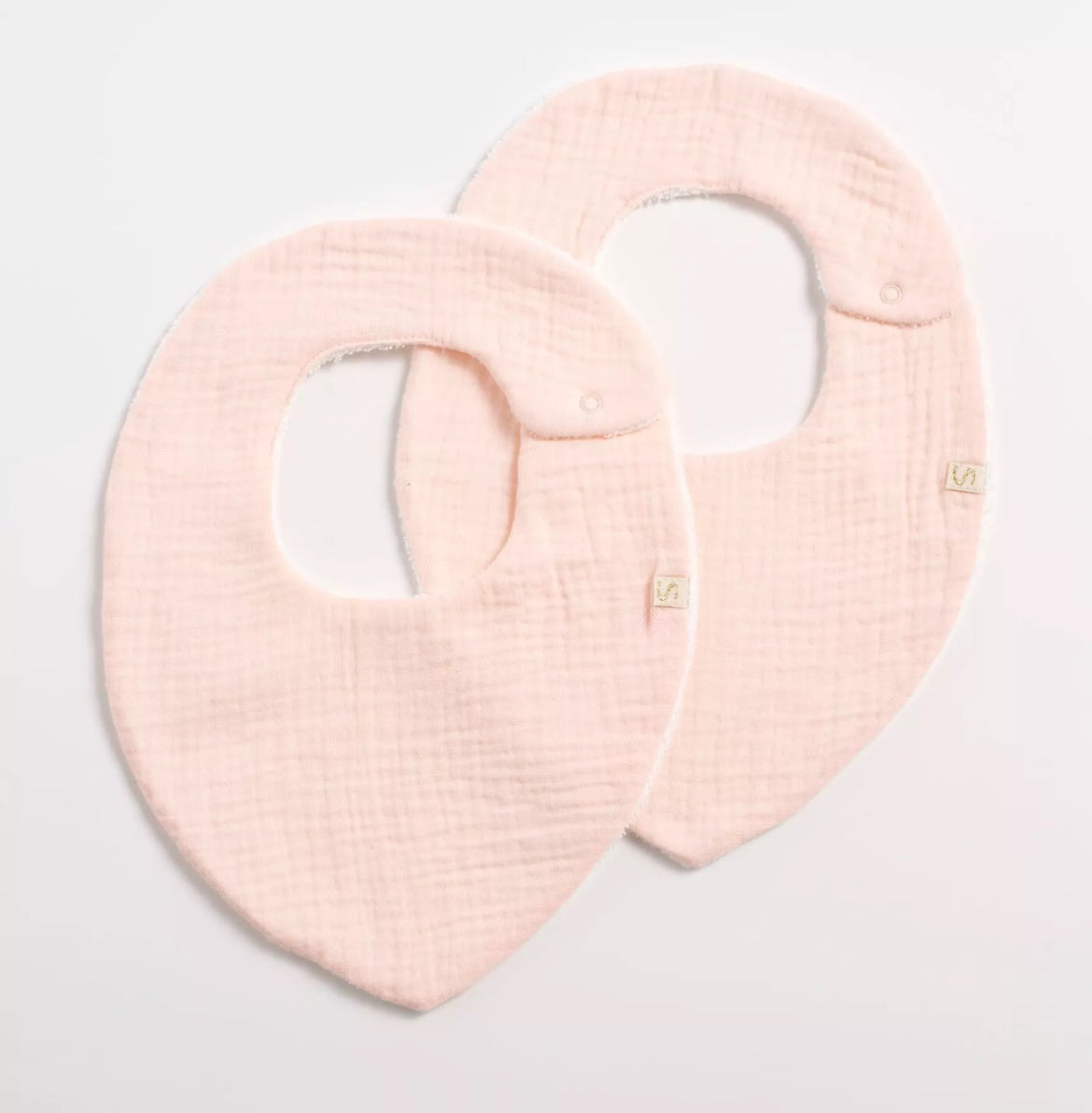 Lot 2 bavoirs - UNI PETALE BB Cigogne