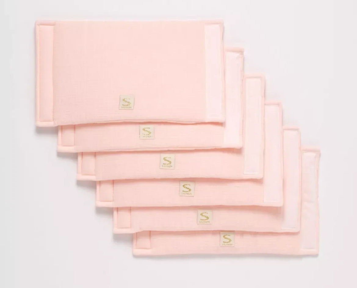 Protections de barreaux de lit en coton - UNI PETALE BB Cigogne