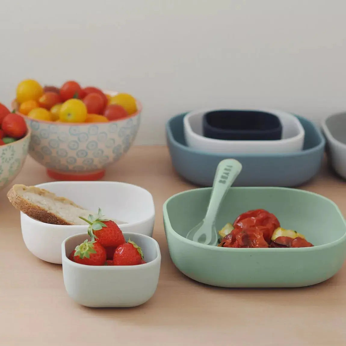 Bols et assiettes BB Cigogne