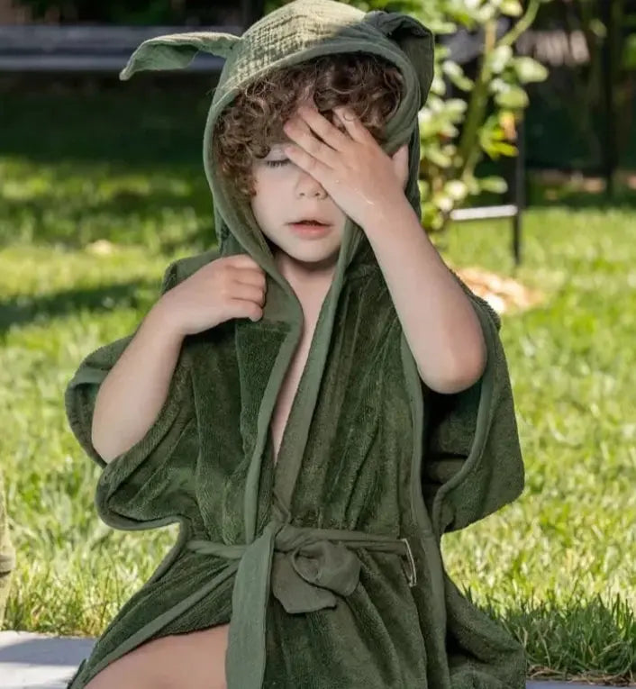 Cape et sortie de bain BB Cigogne