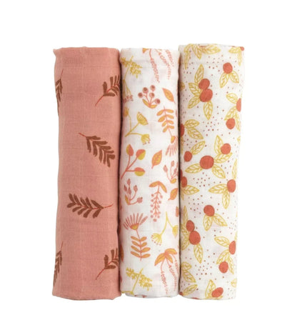 Boîte de 3 langes bio - ESMEE BB Cigogne