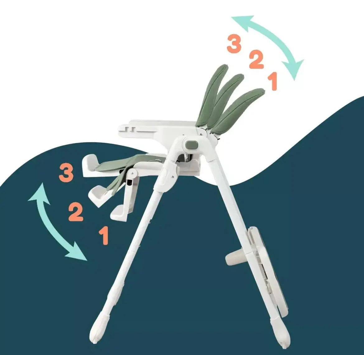 Chaise Haute - Verte Looping