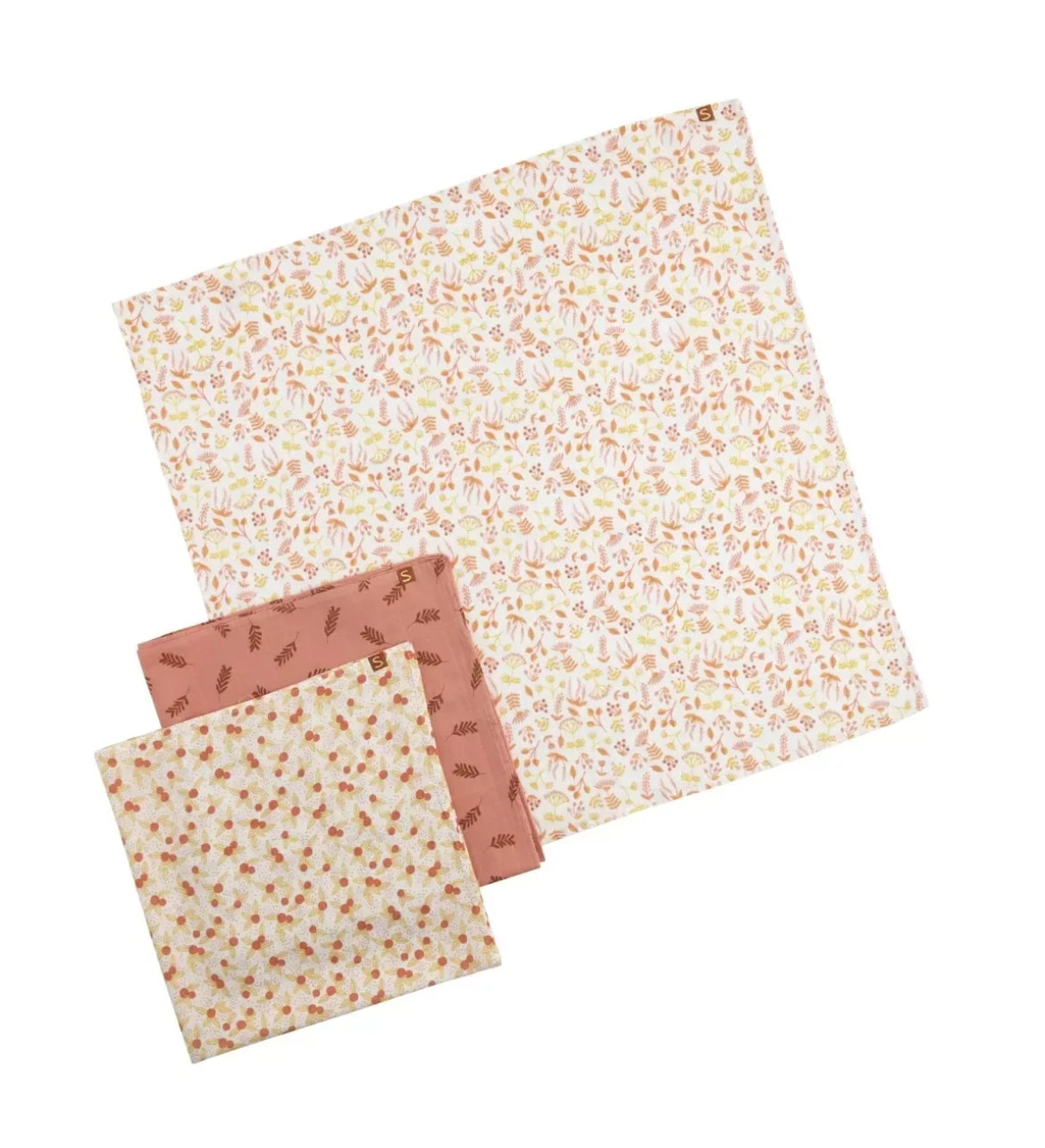 Boîte de 3 langes bio - ESMEE BB Cigogne