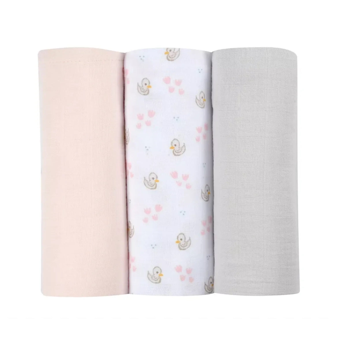 Boîte de 3 langes BEABA - CYGNE BB Cigogne