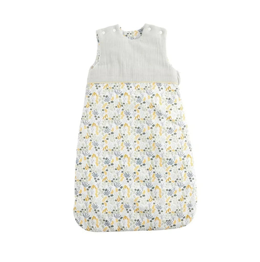 Gigoteuse ouatinée (Taille 0-6mois) - MOTIF VEGETAL PROMENONS NOUS BB Cigogne