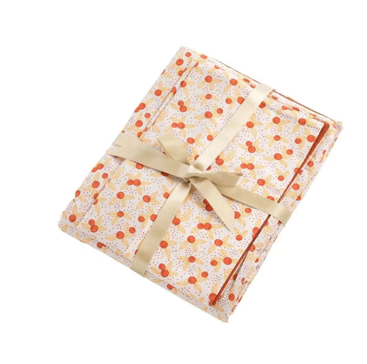 Housse de couette + taie oreiller - ESMEE BB Cigogne