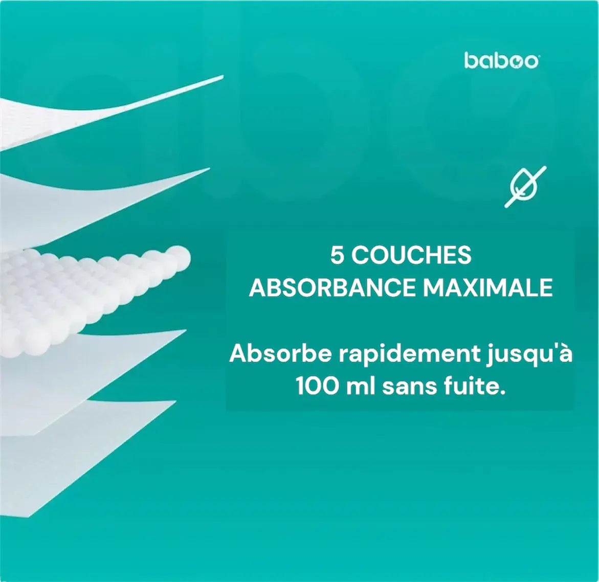 Coussinets d'allaitement jetables BABOO®, 60 pièces BB Cigogne