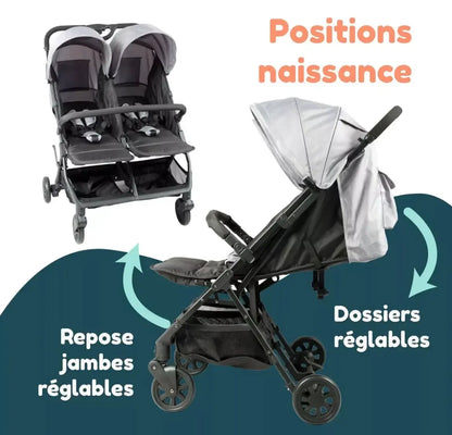 Poussette Double Looping