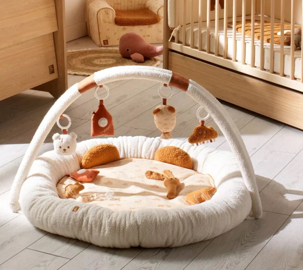 Tapis d'éveil ours en bouclette beige - ORSINO BB Cigogne