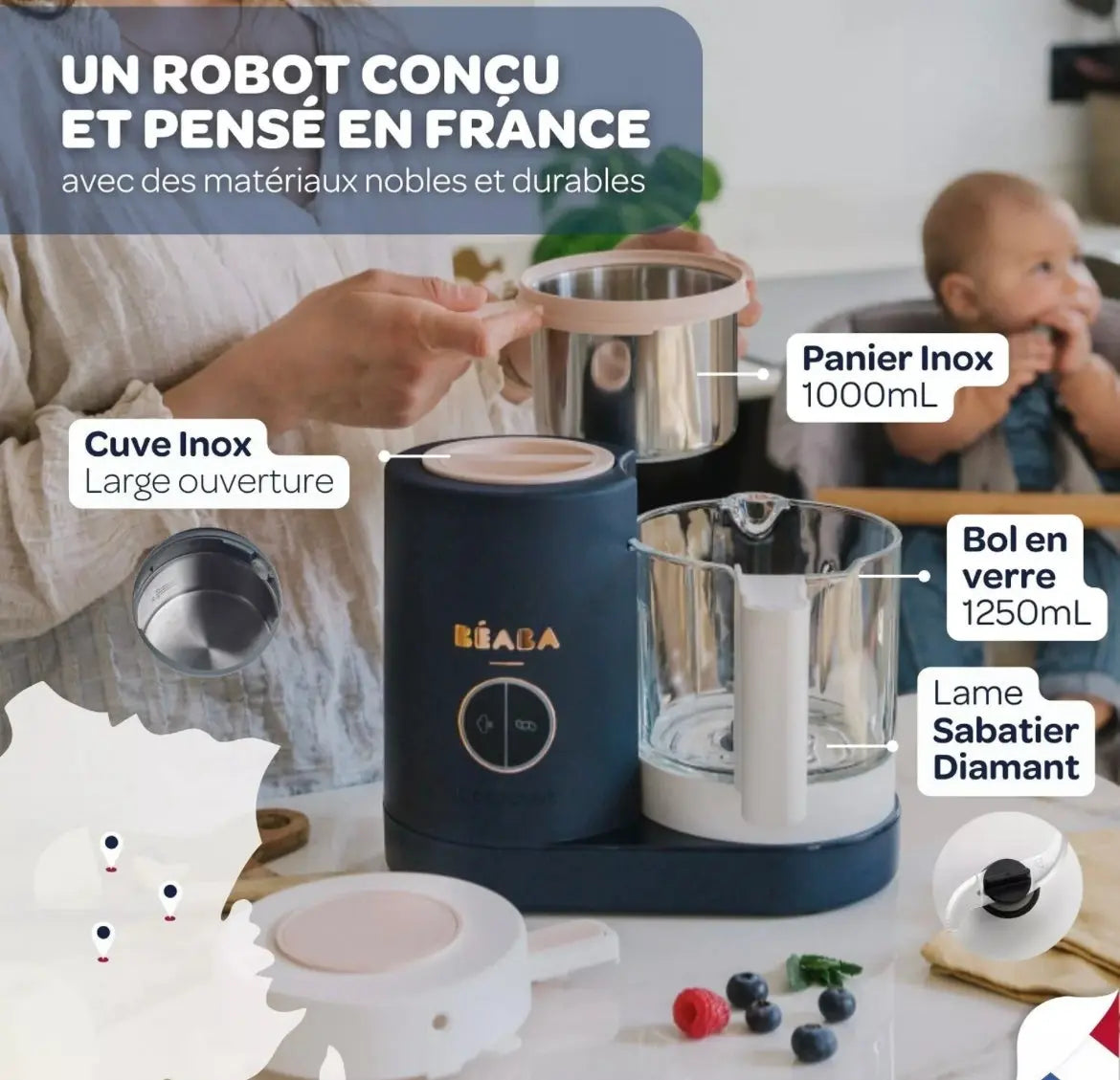 Babycook NEO- Bleu Nuit Beaba