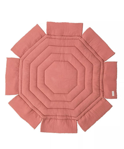Parc Basile octogonal + tapis Rose COMBELLE