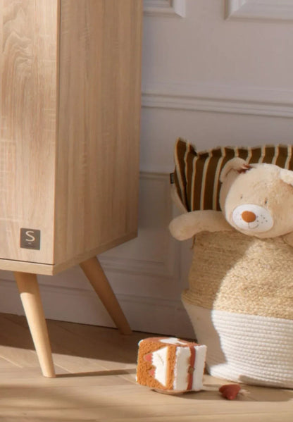 Peluche ours beige avec détails brodés - ORSINO BB Cigogne