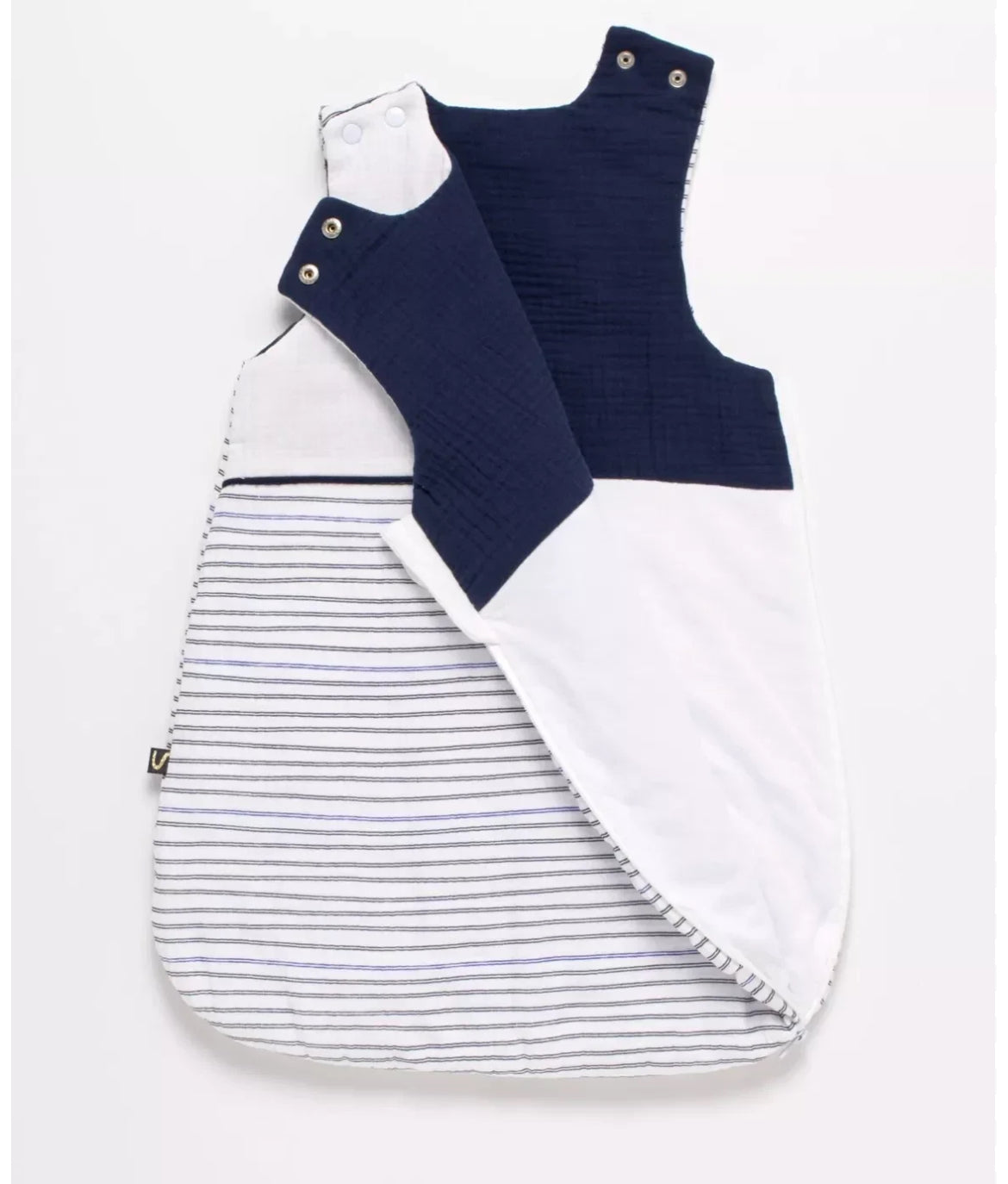 Gigoteuse bébé hiver naissance en double gaze de coton marinière - BABY SAILOR BB Cigogne