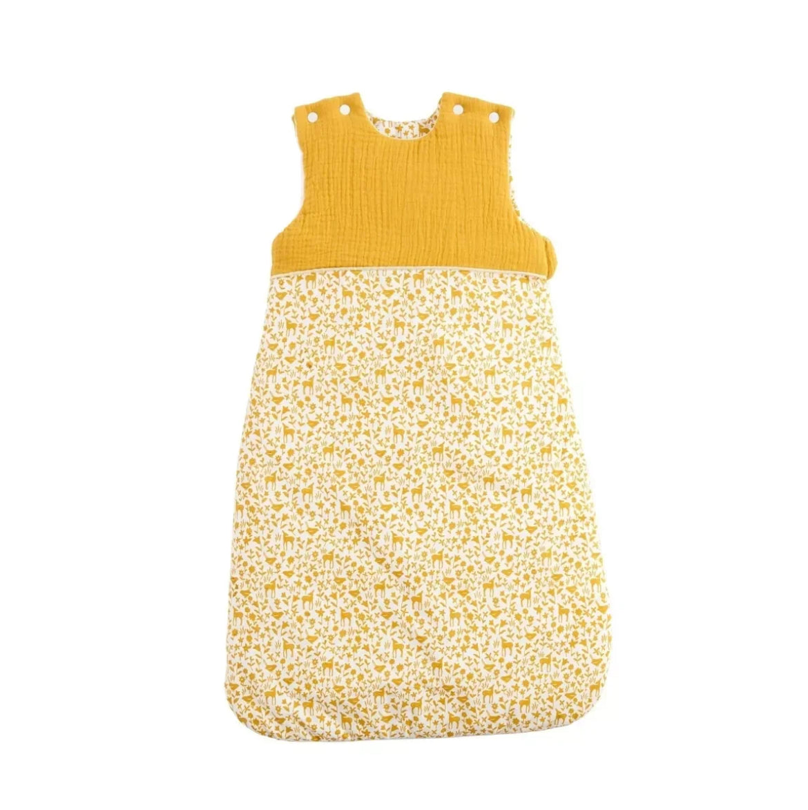 Gigoteuse ouatinée (Taille 0-6mois) - JAUNE TOPAZE PROMENONS NOUS BB Cigogne