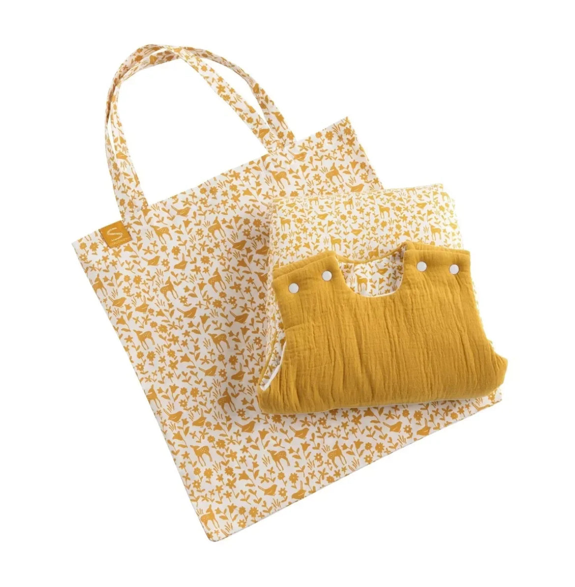 Gigoteuse ouatinée (Taille 0-6mois) - JAUNE TOPAZE PROMENONS NOUS BB Cigogne