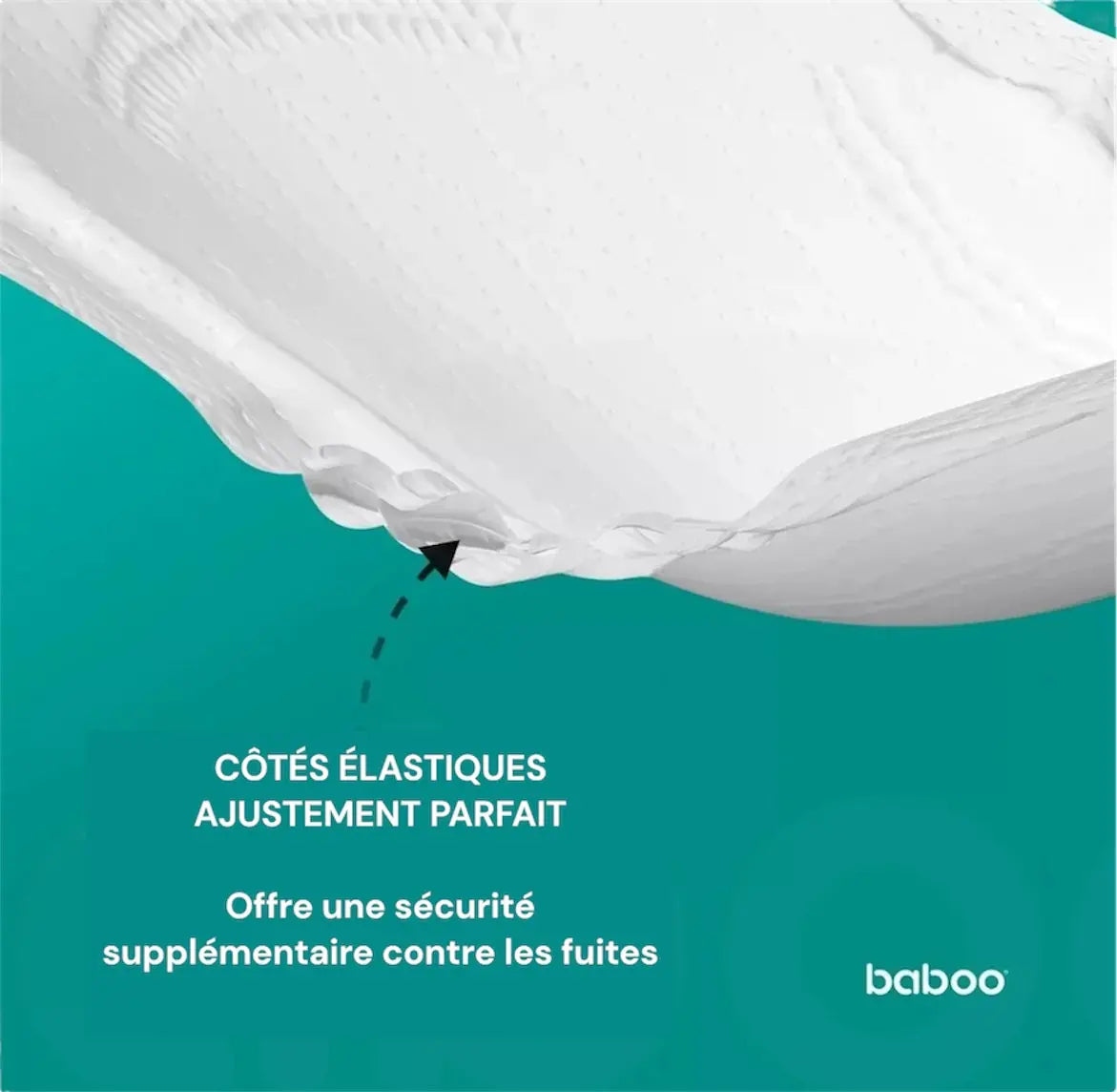 Coussinets d'allaitement jetables de qualité supérieure BABOO® (60 pièces) BB Cigogne